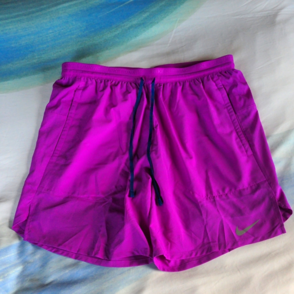 Nike Men's Running Shorts Purple Medium